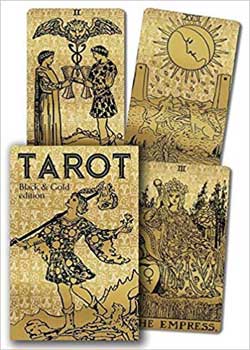 Tarot Black & Gold dk & bk London 1909 (image for) Tarot Black & Gold dk & bk London 1909