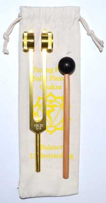 (image for) 8 1/2" Solar Plexus (yellow) tuning fork