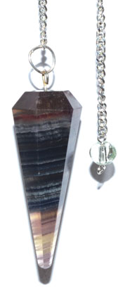 (image for) 6-sided Multi Fluorite pendulum