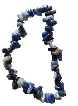 (image for) Sodalite chip bracelet