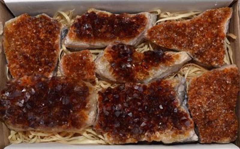 ~2lb Flat of Citrine druse (image for) ~2lb Flat of Citrine druse