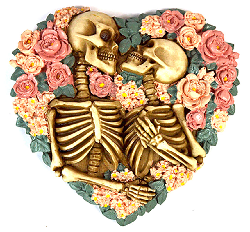 (image for) 5" Skeletions with Flowers burner