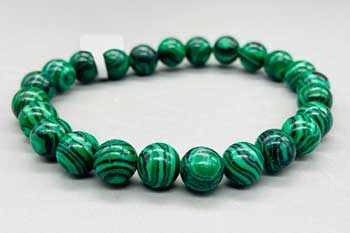 8mm Malachite, synthetic bracelet (image for) 8mm Malachite, synthetic bracelet